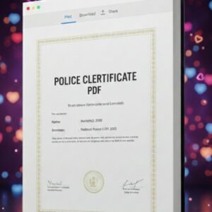 CSC Police Verification Letter Form PDF Download