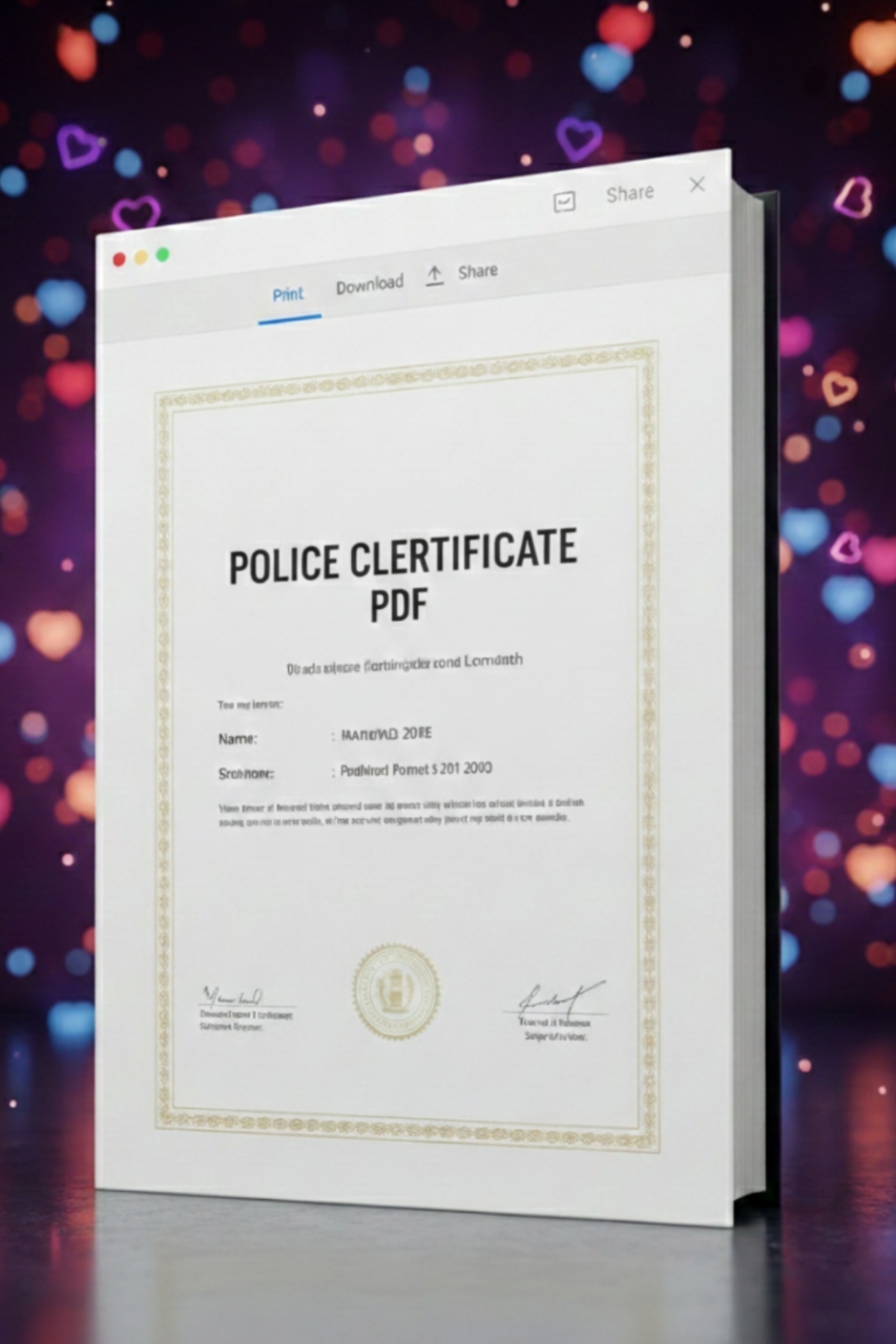 CSC Police Verification Letter Form PDF Download